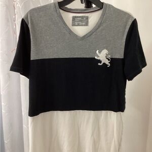 Express Jersey  Gray V-Neck Shirt, Men’s Medium